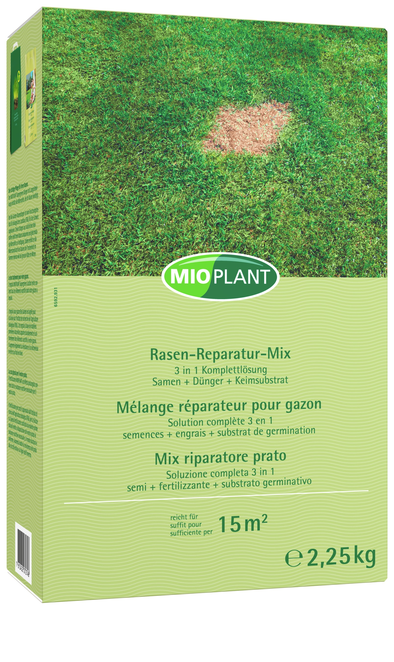 Mélange réparateur pour gazon Solution complète 3 en 1